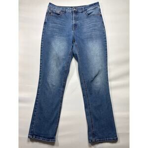 Frye Women's High Rise Straight Leg Blue Stretch Denim Jeans - 8/29 (30x28.5)